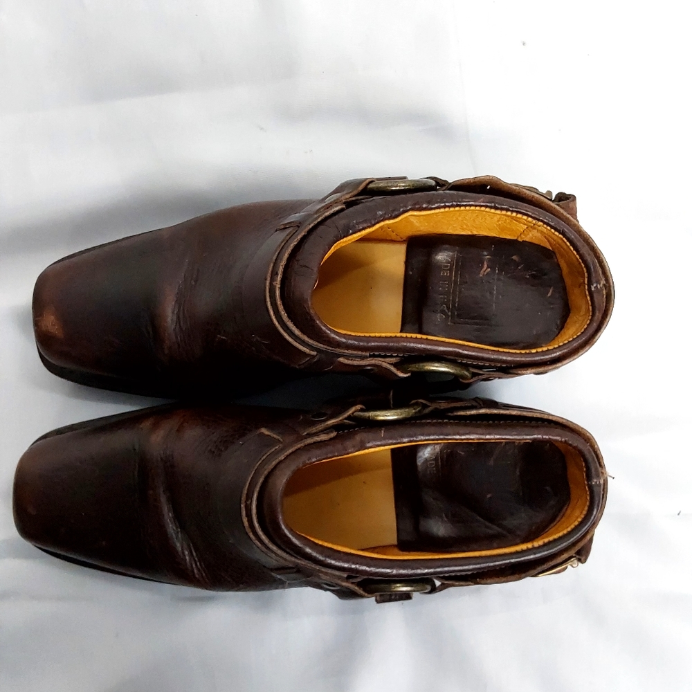 Frye Western Belted Harness Mule Slides - Picture 9 of 14